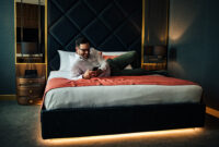 Portrait of a relaxed elegant man chat