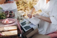 pregnant woman opens a gift. baby shower