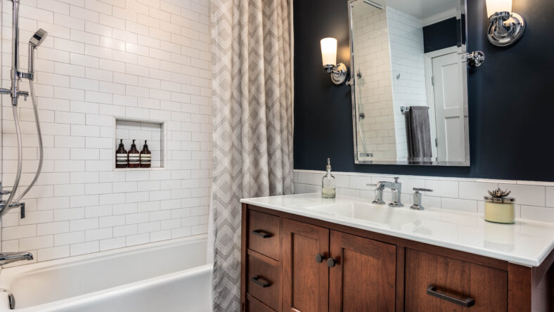 interior with shower